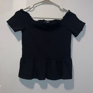 Cropped off the shoulder top!